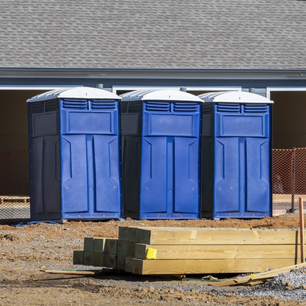 what is the cost difference between standard and deluxe porta potty rentals in Blooming Grove